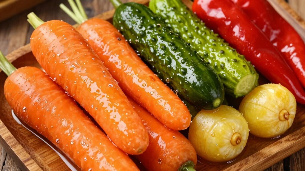 pickled vegetables energize lunch