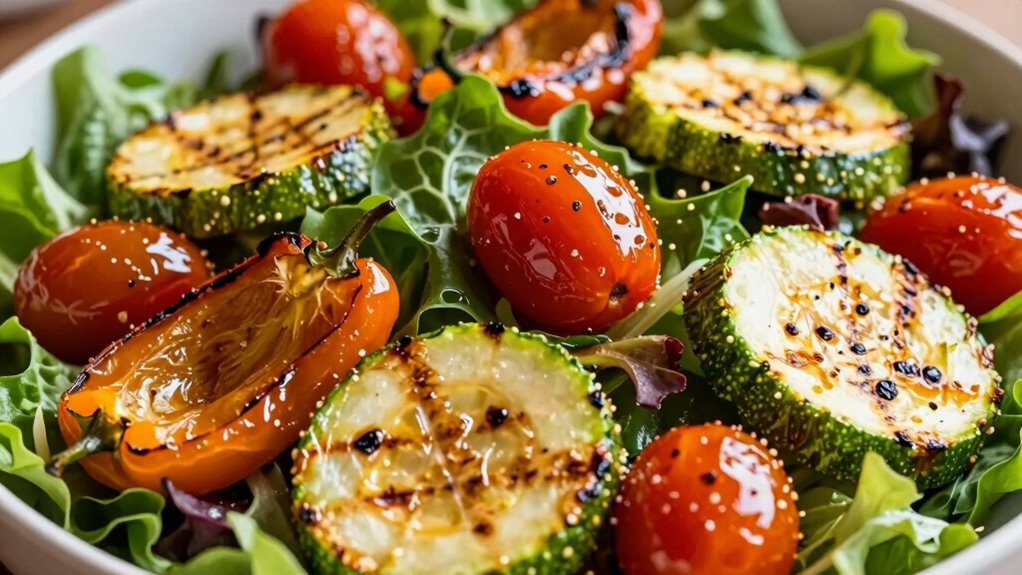 roasted flavors enhance salads