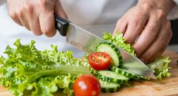sharp knives enhance salad