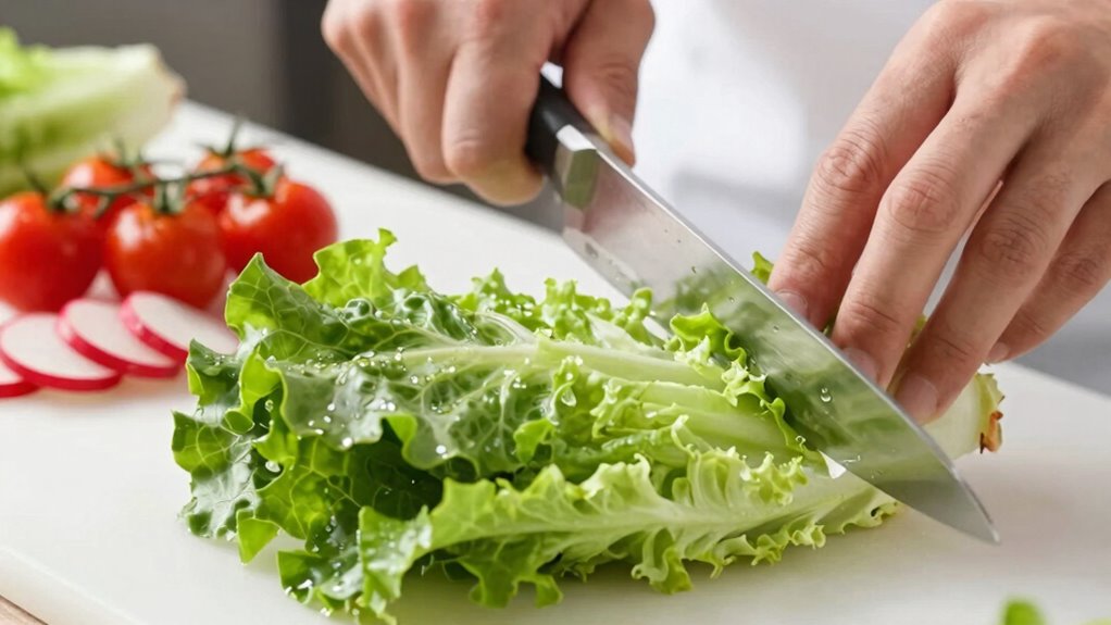 sharp precise salad knife skills