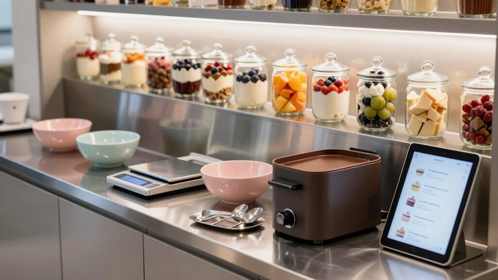 strategic organized dessert presentation