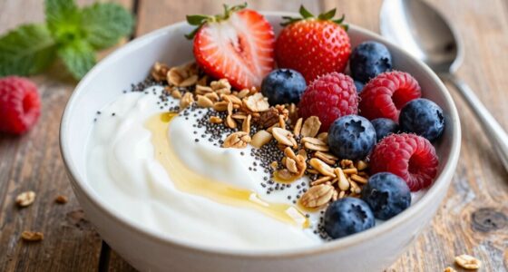 variety in yogurt toppings