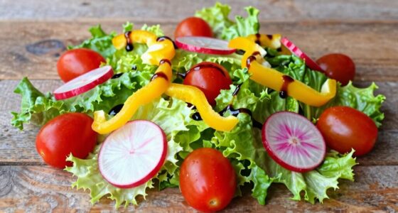 vibrant colorful salad presentation