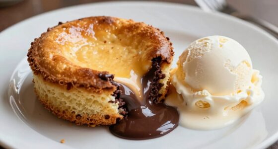 warm desserts with contrast