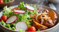 warming enhances salad freshness