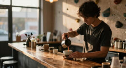 How I Got My Job Running Cafes Out of Climbing Gyms