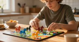 My new obsession: A horse-racing board game of pure luck