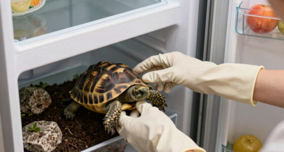 Waking up a tortoise after 5 month of hibernation in fridge