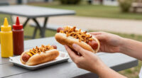 Before Adding Ketchup and Mustard to a Hot Dog, I Always Crumble This on Top First (Not Chips!)