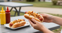 Before Adding Ketchup and Mustard to a Hot Dog, I Always Crumble This on Top First (Not Chips!)