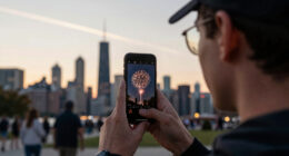 Chicago Plane Fireworks Strike