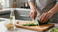 Cucumber Salad With Sesame And Rice Vinegar