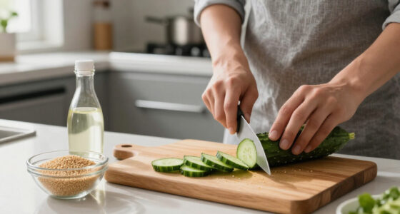 Cucumber Salad With Sesame And Rice Vinegar