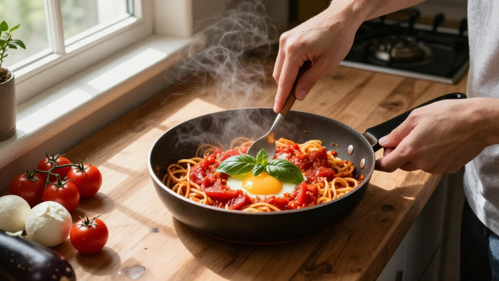 Frittata Di Pasta Alla Norma