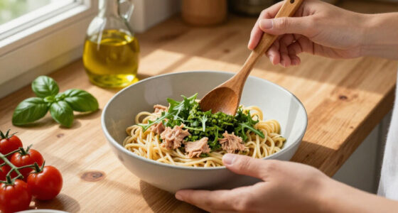 Pasta Di Avena Con Tonno E Pesto Di Rucola
