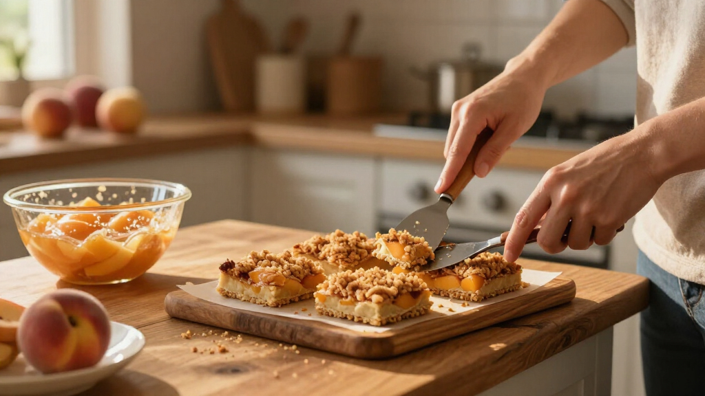Peach Crumb Bars