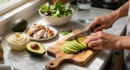 Tortino Di Pollo E Maionese Con Avocado