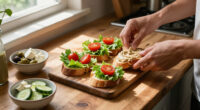 Bruschette Di Lattuga Con Insalata Alla Greca