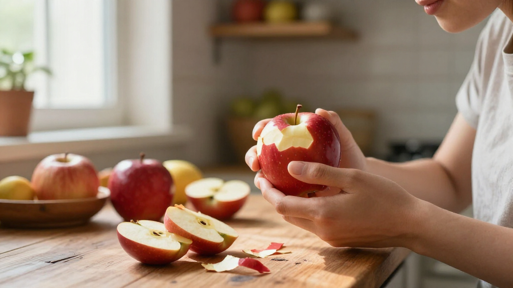 Eating Fruit Skins
