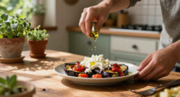 Melanzane, Pomodorini Confit E Ricotta Salata, Antipasto Vegetariano