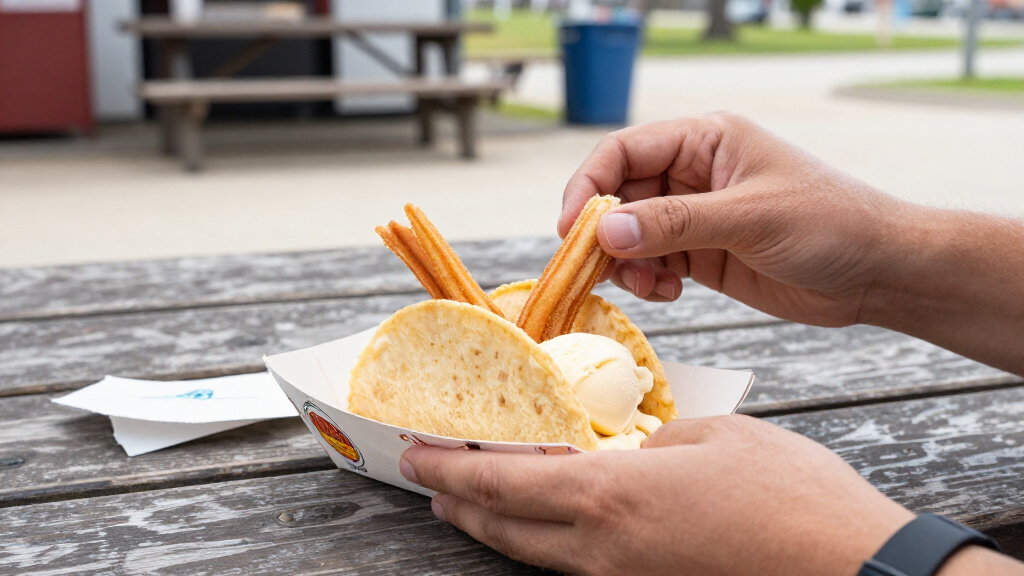 Taco Bell Churro Ice Cream Taco