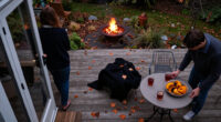 Amazon's Cozy Backyard Retreat With Sliding Doors Was Made For Chilly Fall Nights,